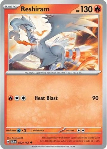 Reshiram 022 142 - -,