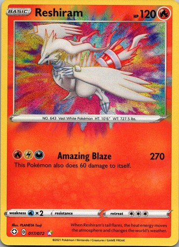 Reshiram 017 072 - reshiram, rare